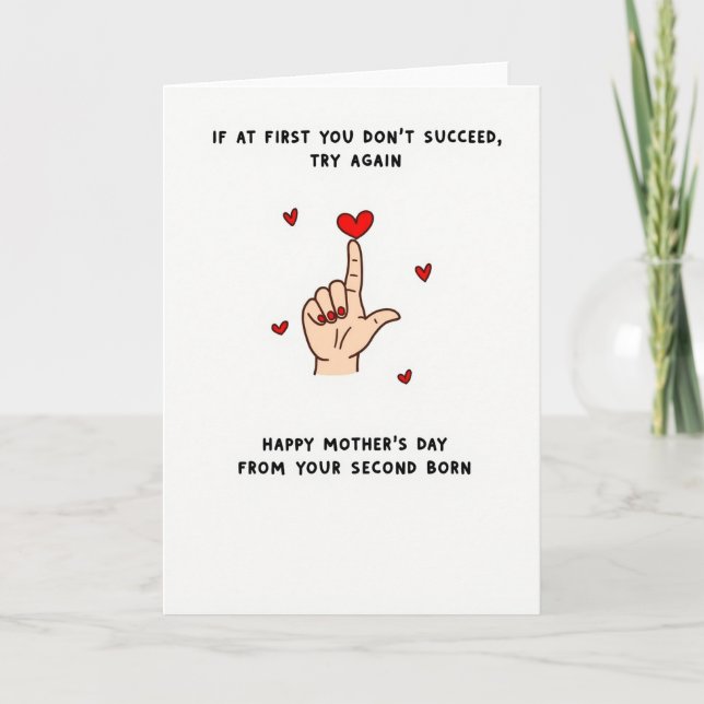 Red Nail Polish Mothers Card (Front)