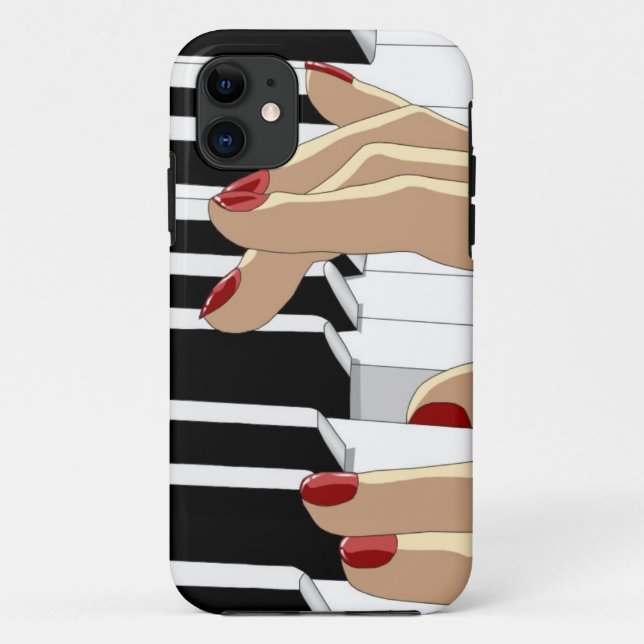 Red Nails Piano iPhone 5 Case (Back)