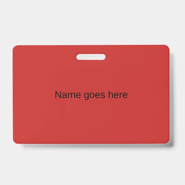 Red Name Badge (Front)