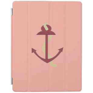 Red Nautical Anchor iPad Smart Cover