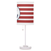 Red Nautical Anchor Table Lamp (Right)