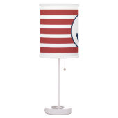 Red Nautical Anchor Table Lamp (Left)