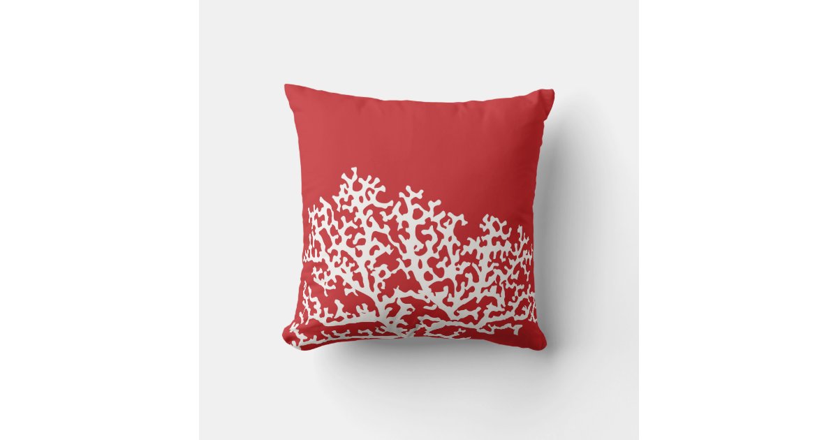 red-nautical-coral-reef-throw-pillow-zazzle