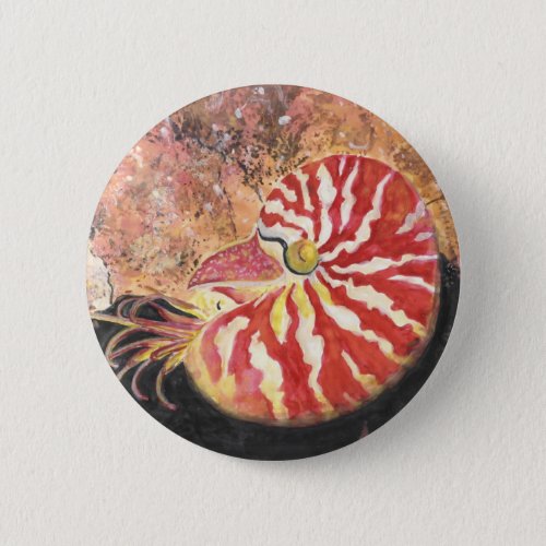 Red Nautilus Button