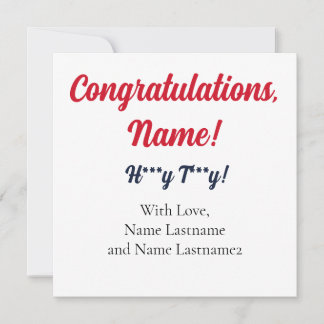 RED, NAVY Oxford, MS Personalized Gift Card