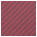 Red &amp; Navy Stripes Fabric
