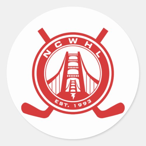 Red NCWHL Stickers