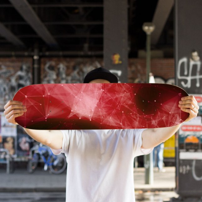 Red Nebula Skateboard | Cosmic Space Skateboard (Creator Uploaded)