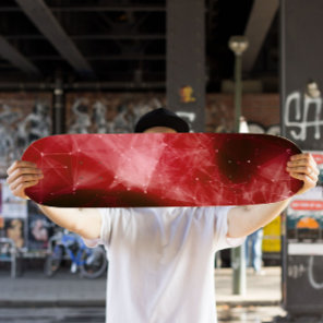 Red Nebula Skateboard | Space Skateboard Deck