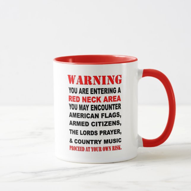 RED NECK AREA MUG (Right)