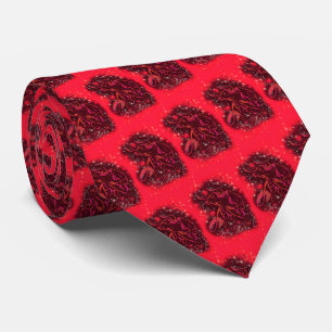 Red Neck Tie Running Bulls