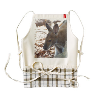Red-necked Wallaby Zazzle HEART Apron