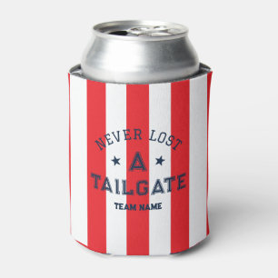 Red Never Lost A Tailgate Custom Team Game Day Can Cooler