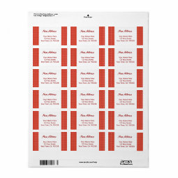 Red New Address Label | Zazzle