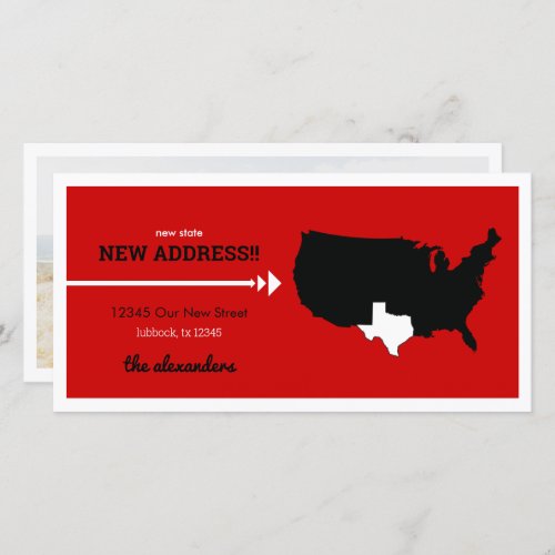 Red New State New Address Texas Moving