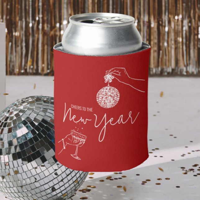 red new years party  can cooler (Creator Uploaded)