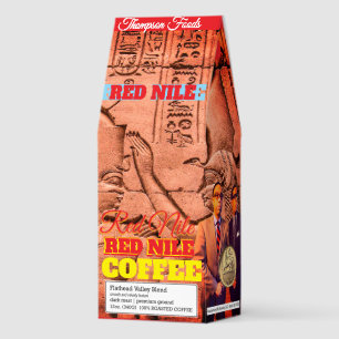 RED NILE  Coffee, 12oz Bag, Dark Roast, Flath Roasted Coffee