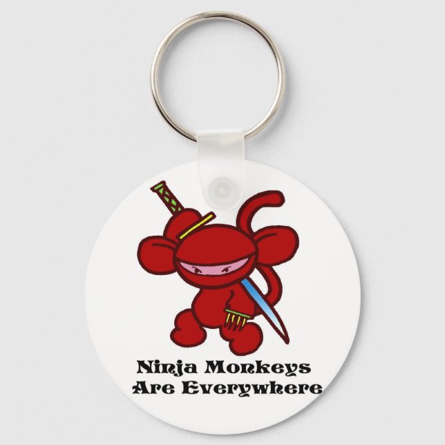 Red Ninja Claw Keychain (Front)
