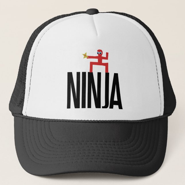 Red Ninja Trucker Hat (Front)