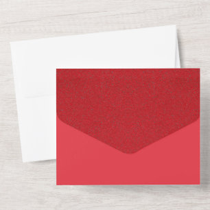 Red Noise Folded Wedding Invite – Customizable