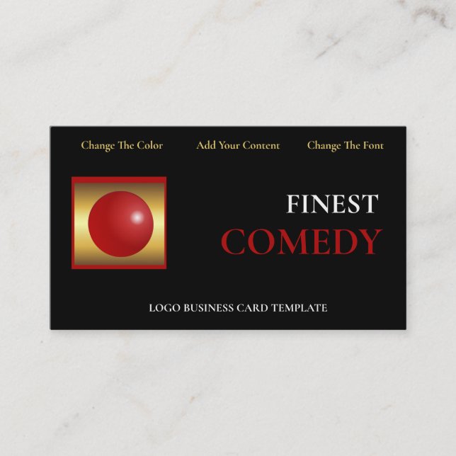 Red Nose Clown Business Card (Front)