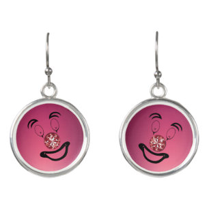 Red Nose Clown Earrings