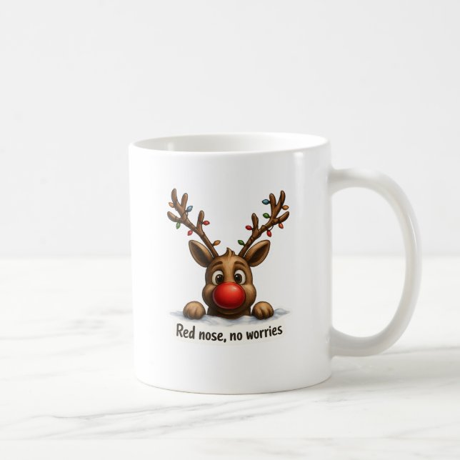 🦌 Red Nose, Full Cup – Holiday Mug Magic ☕✨ (Right)