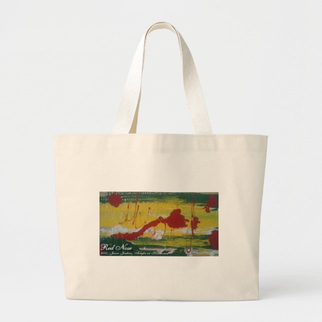 Red Nose Large Tote Bag (Front)
