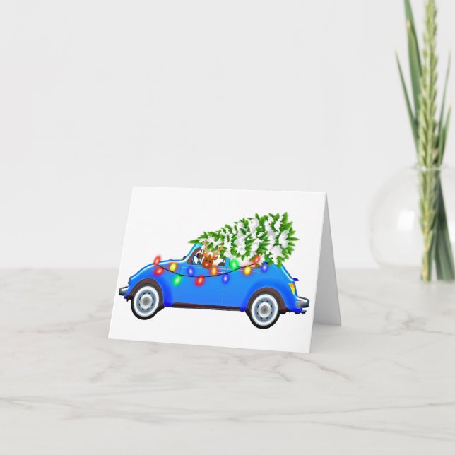 Red Nose Reindeer Card (Front)