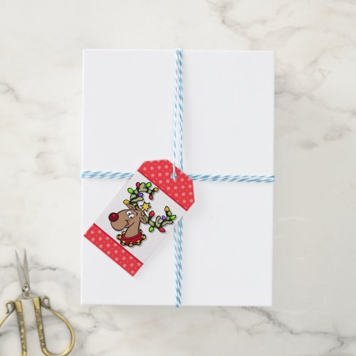 Red Nose Reindeer Gift Tags
