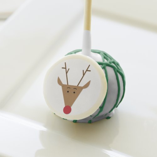 Red Nose Reindeer Holiday Party Christmas Cake Pops