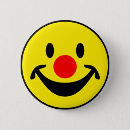 Red Nose - yellow + your ideas Pinback Button