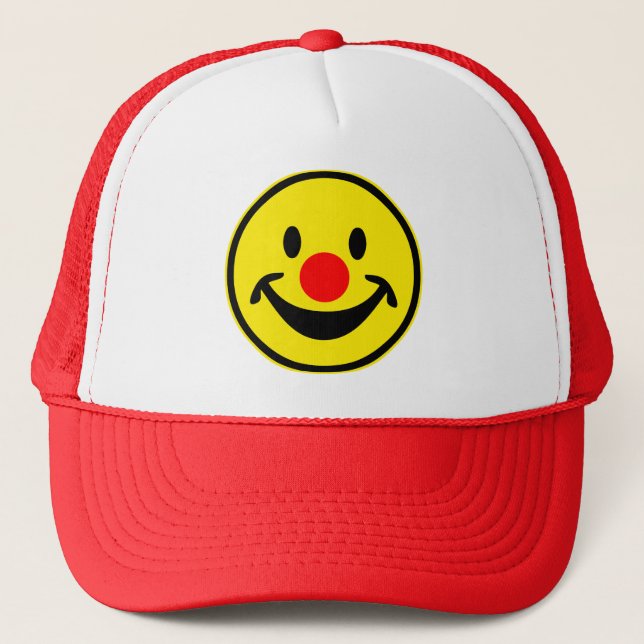 Red Nose - yellow + your ideas Trucker Hat (Front)