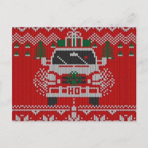 Red Nosed Holiday Van Driver Ugly Sweater Style