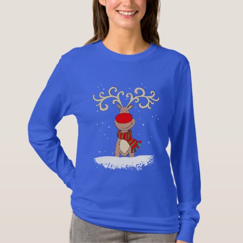 Red_nosed reindeer graphic t_shirt