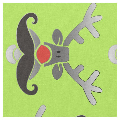 Red Nosed with Moustache + your idea Fabric