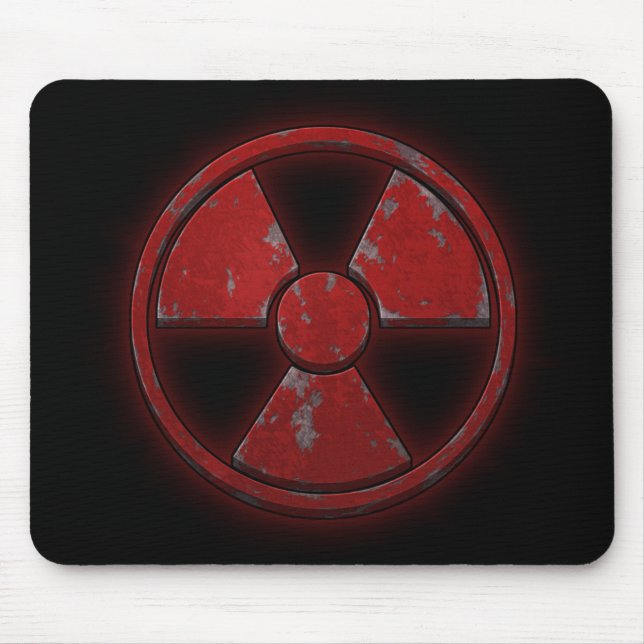 Red Nuke Mouse Pad (Front)