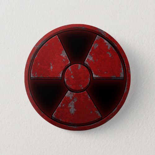 Red Nuke Pinback Button