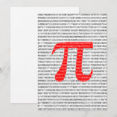 Red Number pi is a mathematical constant symbol (Front/Back)