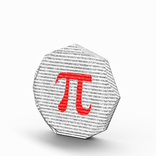 Red Number pi is a mathematical constant symbol Award