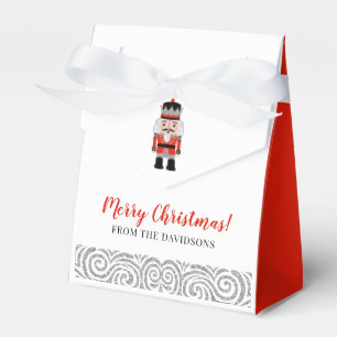Red Nutcracker Christmas Holiday  Favor Boxes