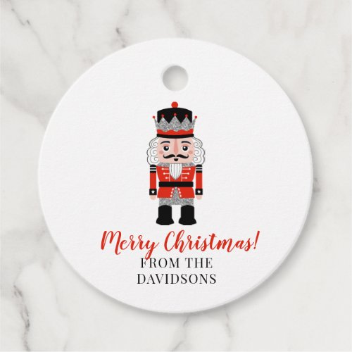 Red Nutcracker Christmas Holiday  Favor Tags