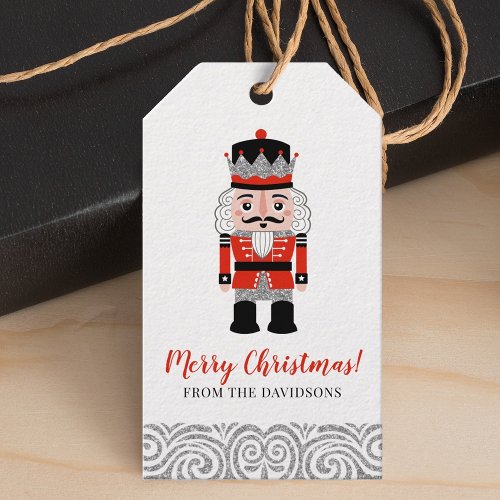 Red Nutcracker Christmas Holiday  Gift Tags