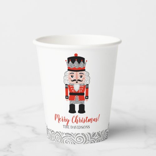 Red Nutcracker Christmas Holiday  Paper Cups