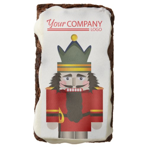 Red Nutcracker Company Logo Christmas Brownie