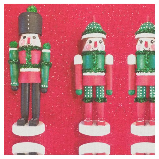 Red Nutcracker Friends fabric