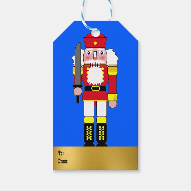 Red Nutcracker Gift Tags (Front)