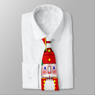 Red Nutcracker Soldier Christmas Neck Tie