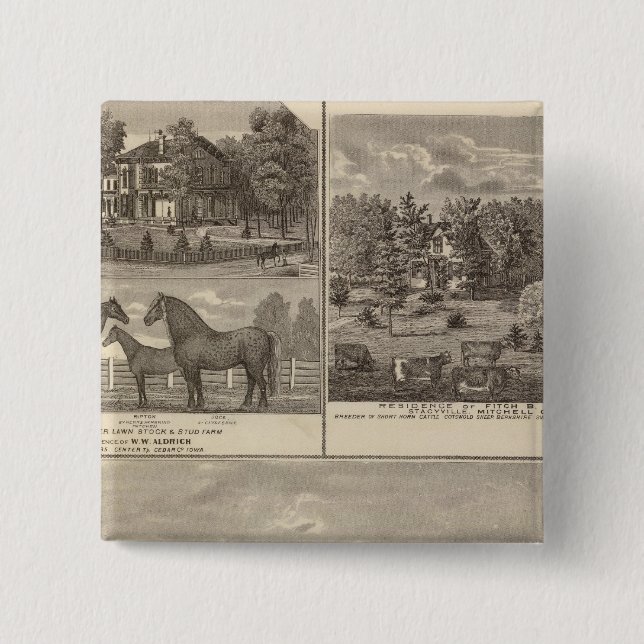 Red Oak farm & residence, Center Tp Button (Front)