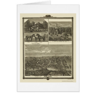 Red Oak, IA Panoramic Map - 1875 Cards